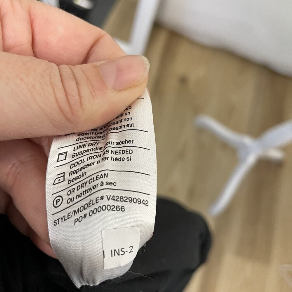 VINCE Linen Wool Blend Crop Bomber Jacket Pockets Classic Black size Large - Picture 11 of 11